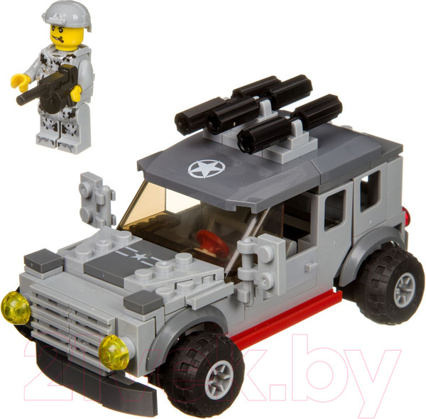 Изображение товара Конструктор Bondibon Военный десант. Машина / ВВ4052
