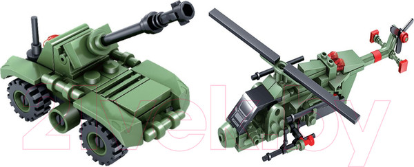 Изображение товара Конструктор Bondibon Военный десант. Вертолет / ВВ4054