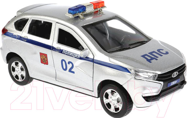 Изображение товара Масштабная модель автомобиля Технопарк Lada Xray Полиция / XRAY-POLICE