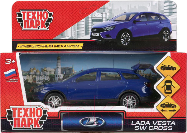 Изображение товара Масштабная модель автомобиля Технопарк Lada Vesta Sw Cross / VESTA-CROSS-BU