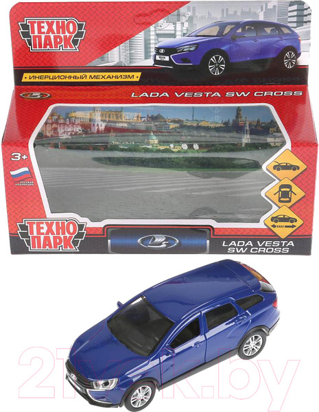 Изображение товара Масштабная модель автомобиля Технопарк Lada Vesta Sw Cross / VESTA-CROSS-BU