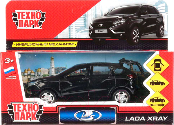Изображение товара Масштабная модель автомобиля Технопарк Lada Xray / XRAY-BK
