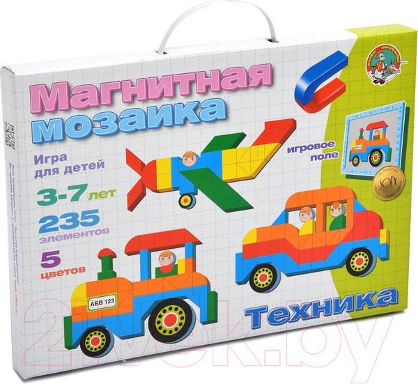 Изображение товара Развивающая игра Десятое королевство Мозаика магнитная. Техника / 01510 (235эл)