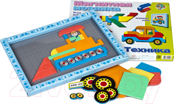 Изображение товара Развивающая игра Десятое королевство Мозаика магнитная. Техника / 01510 (235эл)