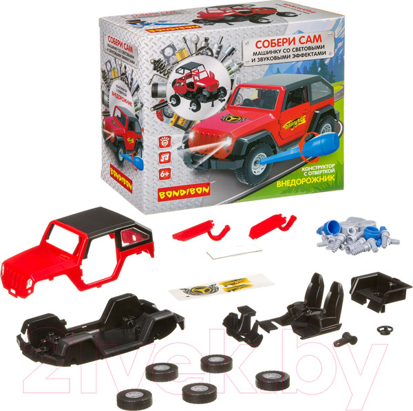 Изображение товара Конструктор Bondibon Собирай и играй. Внедорожник / ВВ4156