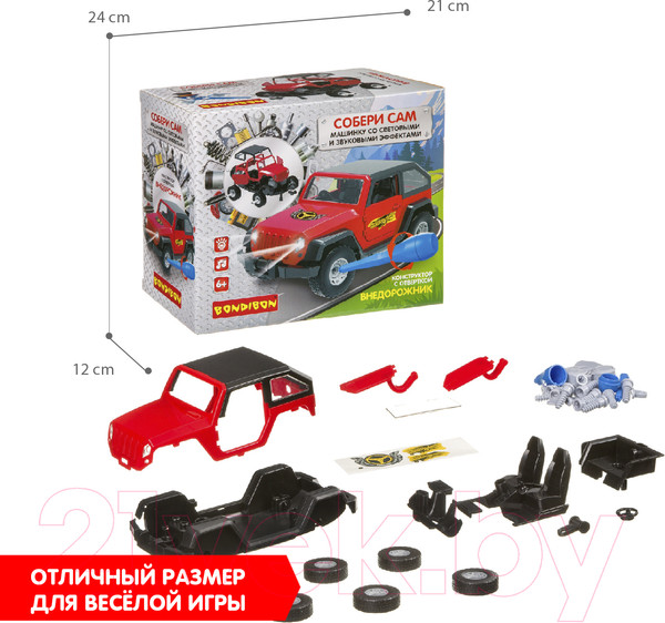 Изображение товара Конструктор Bondibon Собирай и играй. Внедорожник / ВВ4156