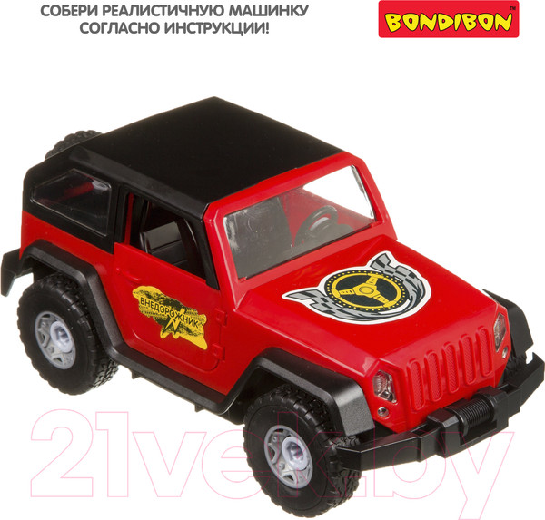 Изображение товара Конструктор Bondibon Собирай и играй. Внедорожник / ВВ4156