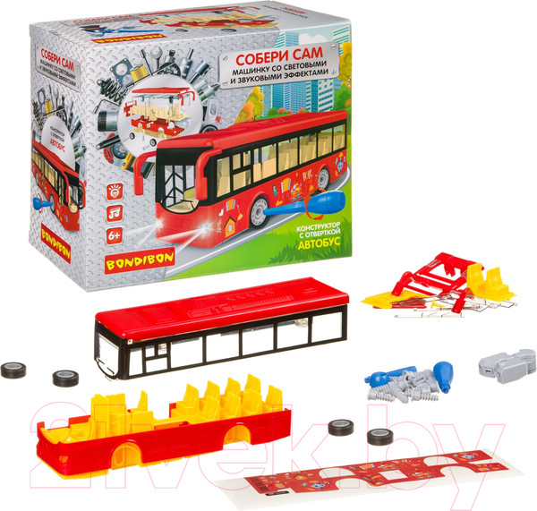 Изображение товара Конструктор Bondibon Собирай и играй. Автобус / ВВ4159