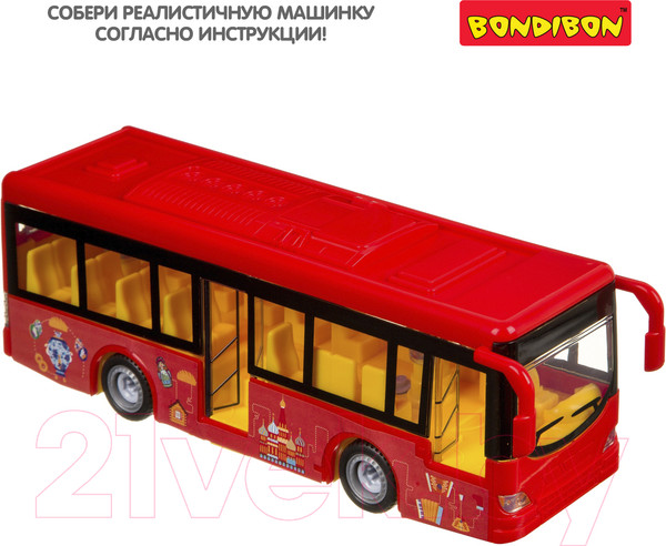 Изображение товара Конструктор Bondibon Собирай и играй. Автобус / ВВ4159