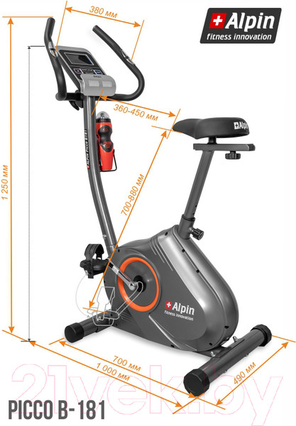Изображение товара Велотренажер Alpin Picco B-181