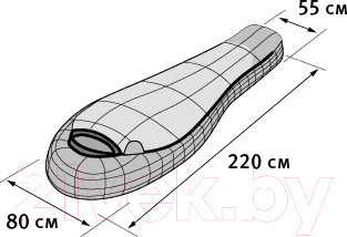 Изображение товара Спальный мешок Alexika Nord правый / 9227.01061 (красный)