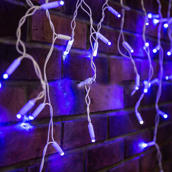 Изображение товара Светодиодная бахрома Neon-Night Айсикл 255-163 (4.8x0.6м, синий/белый)
