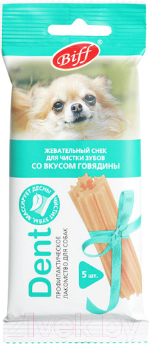 Изображение товара Лакомство для собак TiTBiT Dent Жевательный снек со вкусом говядины