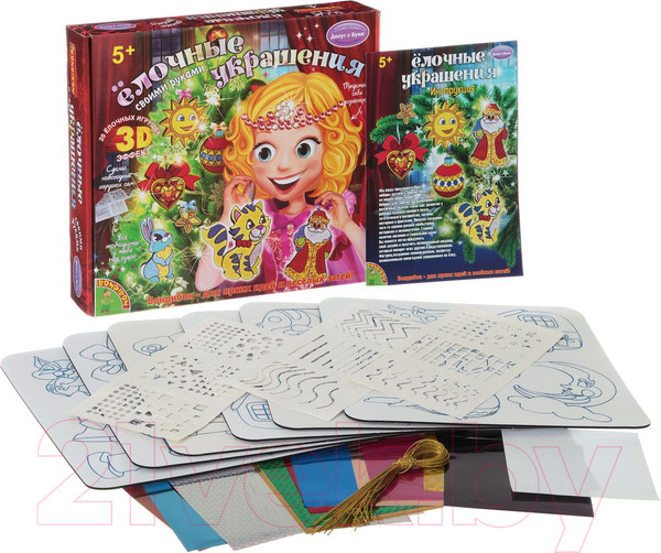 Изображение товара Набор для творчества Bondibon Елочные украшения с 3D эффектом / ВВ1218