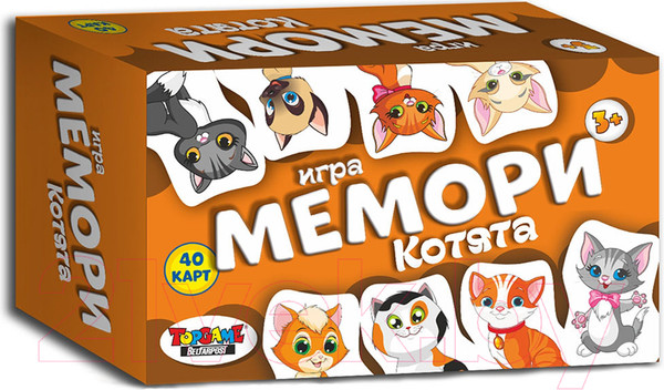 Изображение товара Настольная игра Topgame Мемори Котята / 01522