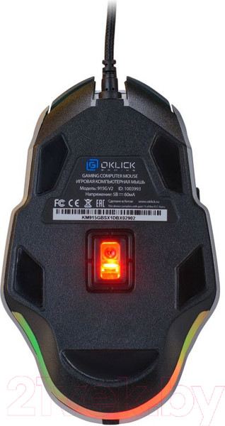 Изображение товара Мышь Оклик 915G Hellwish V2 (черный/серебристый)