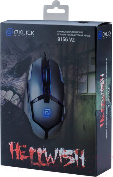 Изображение товара Мышь Оклик 915G Hellwish V2 (черный/серебристый)