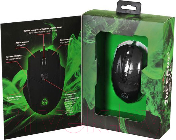 Изображение товара Мышь Оклик 815G Inferno (черный)