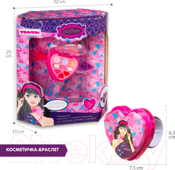 Изображение товара Набор детской декоративной косметики Bondibon Eva Moda ВВ3785