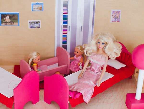 Изображение товара Комплект аксессуаров для кукольного домика Paremo Постельные принадлежности / PDA315-01