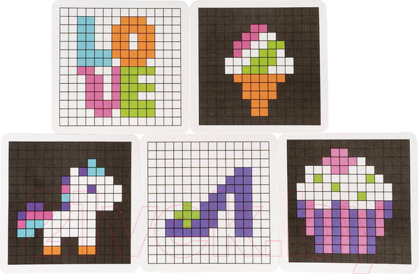 Изображение товара Развивающая игра Bondibon Термомозаика 2D. Пирожное-мороженое / ВВ3283