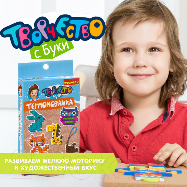 Изображение товара Развивающая игра Bondibon Термомозаика 2D. Животные и птички / ВВ3285