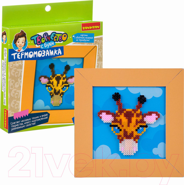 Изображение товара Развивающая игра Bondibon Картина с термомозаикой. Жираф / ВВ3288