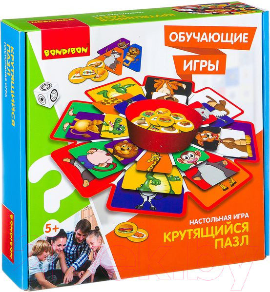 Изображение товара Настольная игра Bondibon Крутящийся пазл / ВВ2418