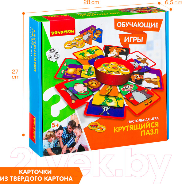 Изображение товара Настольная игра Bondibon Крутящийся пазл / ВВ2418