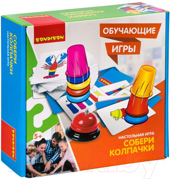 Изображение товара Настольная игра Bondibon Собери колпачок / ВВ2419