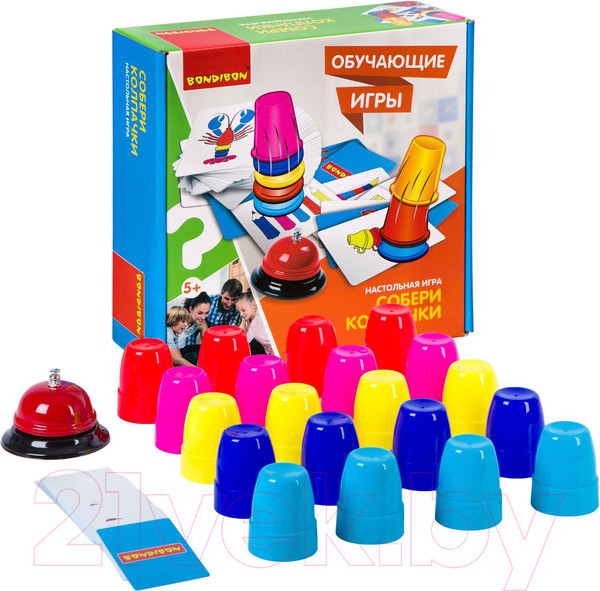 Изображение товара Настольная игра Bondibon Собери колпачок / ВВ2419