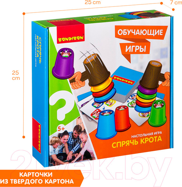 Изображение товара Настольная игра Bondibon Спрячь крота / ВВ2420