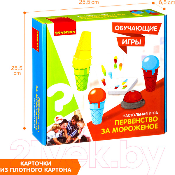 Изображение товара Настольная игра Bondibon Первенство за мороженое / ВВ3151