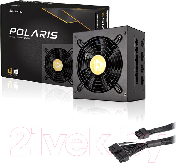 Изображение товара Блок питания для компьютера Chieftec Polaris Gold PPS-750FC 750W