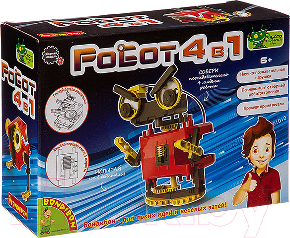 Изображение товара Научная игра Bondibon Французские опыты. Роботы / ВВ3342