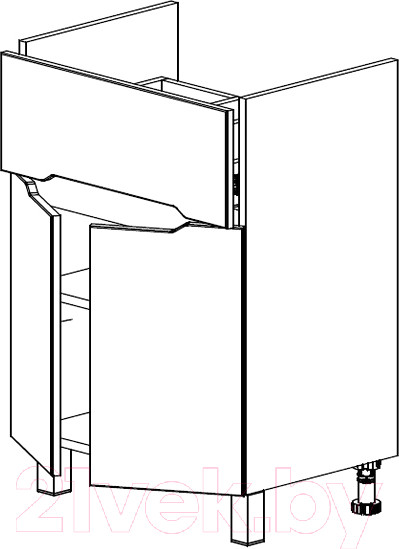 Изображение товара Тумба под умывальник СанитаМебель Сизаль 64.600