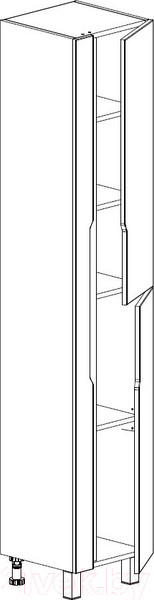 Изображение товара Шкаф-пенал для ванной СанитаМебель Сизаль 54.350 (правый)