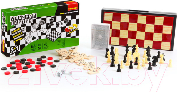 Изображение товара Набор настольных игр Bondibon Удачная партия / ВВ0683