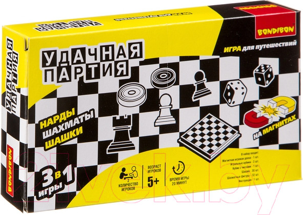 Изображение товара Набор настольных игр Bondibon Удачная партия / ВВ0685