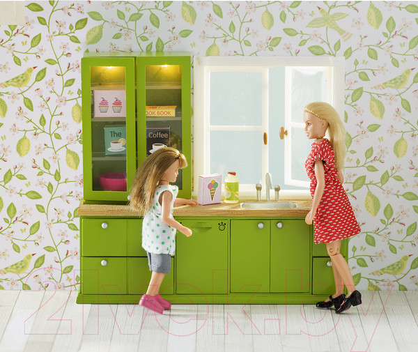 Изображение товара Комплект аксессуаров для кукольного домика Lundby Кухонный набор с буфетом / LB-60207700