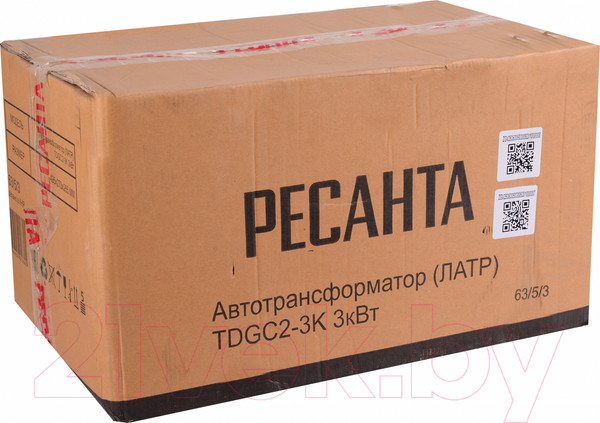 Изображение товара Трансформатор тока силовой Ресанта ЛАТР TDGC2- 3K 3kVA (63/5/3)