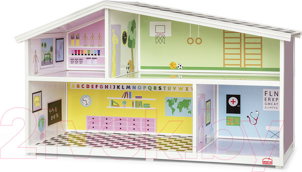 Изображение товара Аксессуар для кукольного домика Lundby Обои для школы / LB-60501500