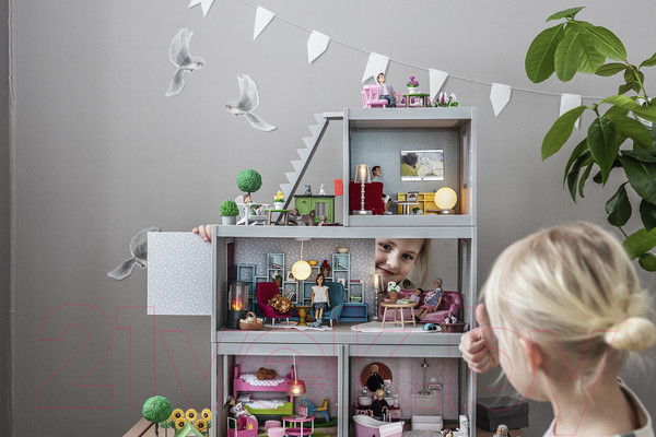 Изображение товара Комплект аксессуаров для кукольного домика Lundby Детская с 2 кроватями / LB-60209700