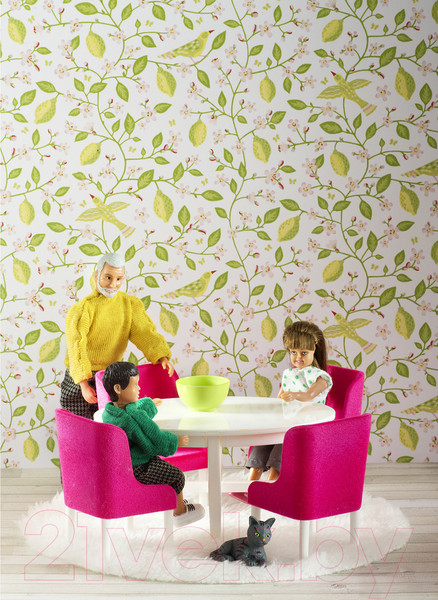 Изображение товара Комплект аксессуаров для кукольного домика Lundby Обеденная группа / Lundby LB-60208000 (малиновый)