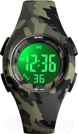Изображение товара Часы наручные детские Skmei 1459-5 (зеленый камуфляж)