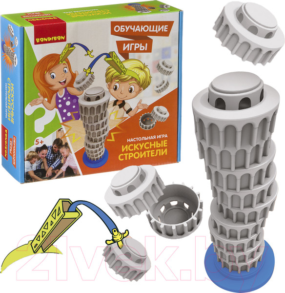 Изображение товара Настольная игра Bondibon Искуственные строители / ВВ3500