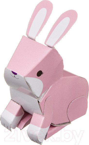 Изображение товара Набор для творчества Bondibon 3D модели из картона. Зайчики / ВВ3363