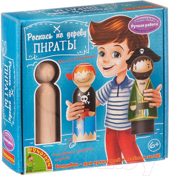 Изображение товара Набор для творчества Bondibon Роспись по дереву. Пираты / ВВ1466