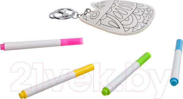 Изображение товара Набор для творчества Bondibon Брелок-раскраска. Совушка / ВВ3103