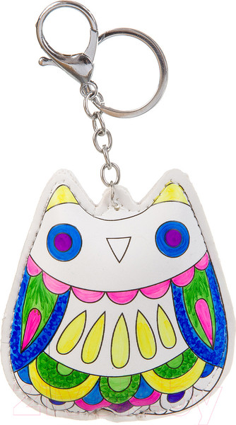 Изображение товара Набор для творчества Bondibon Брелок-раскраска. Совушка / ВВ3103